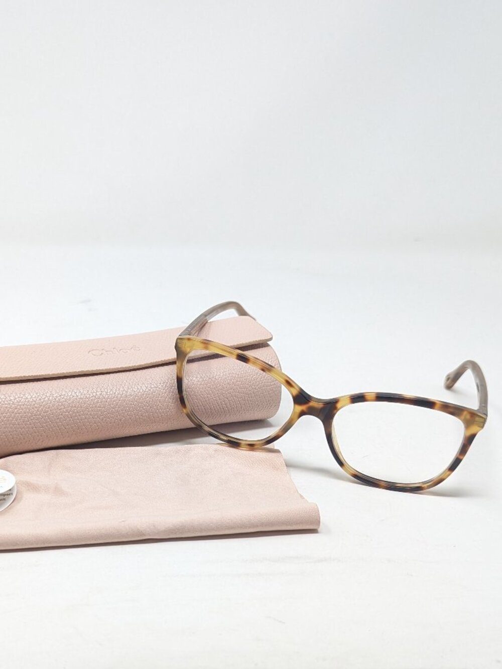 Chloe Tortoise Glasses and Case